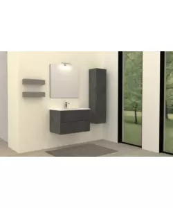 MOBILE BAGNO "CANALETTO" GRIGIO, 80 CM
